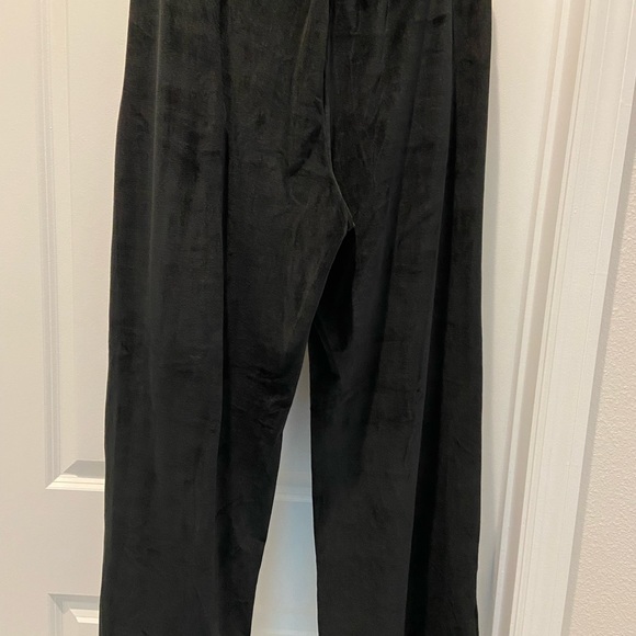 Michael Kors Lounge Pants Black Velour with pockets Cosy Comfortable Large NWT - Picture 2 of 9